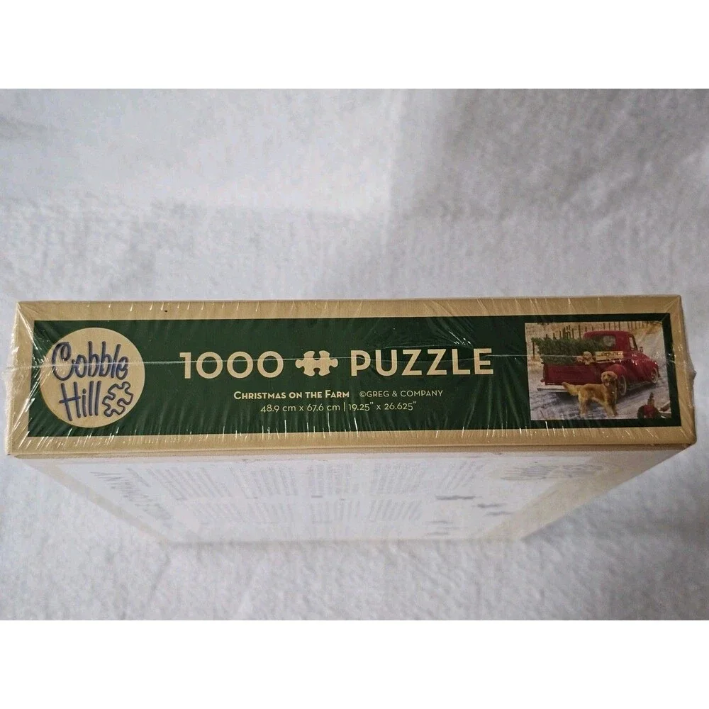 Cobble Hill 1000 Piece Jigsaw Puzzle Christmas on the Farm New Sealed